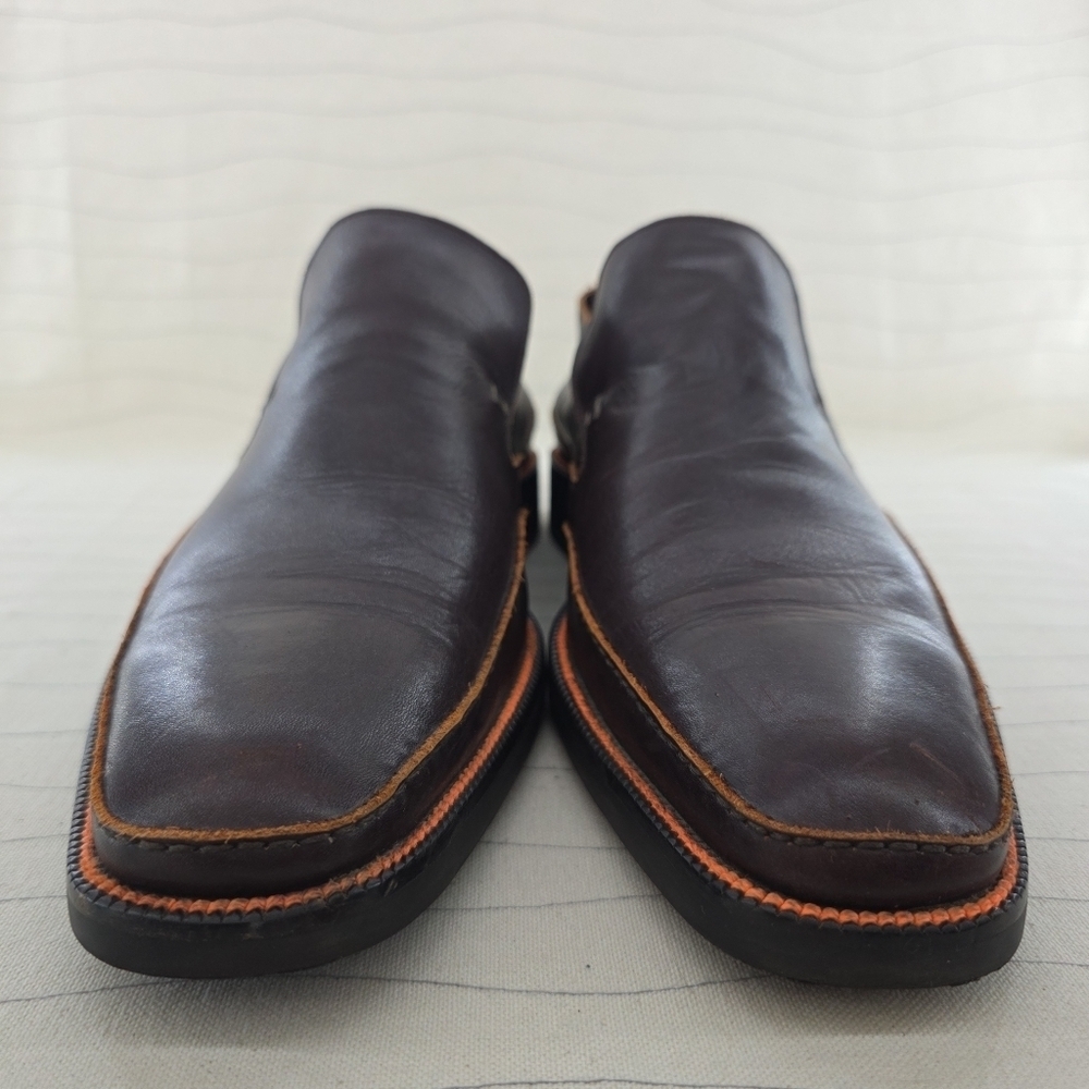Toschi Mens CarbonLite Loafers Brown Orange Soft Leather CIS Equipped Size 11.5 - Picture 5 of 14